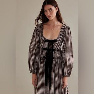 DAMSON MADDER Dakota Bow Midi Dress